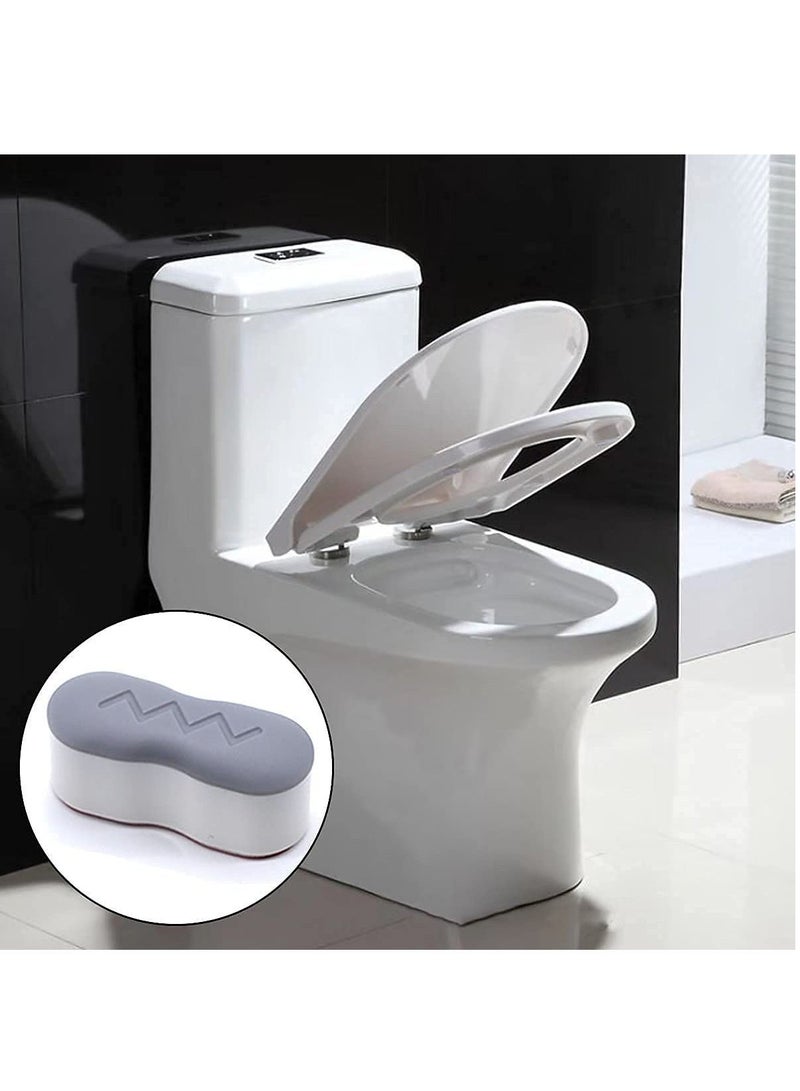 Toilet Seat Bumpers Buffers Replacement Kit, 8 Pcs White Push in Buffer Set Pads Self-Adhesive for Home, Hotel, School - Image 3